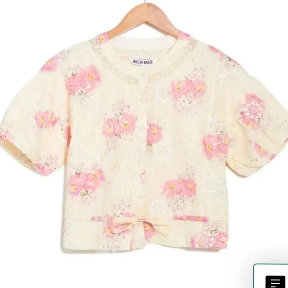 Walter Baker Puff Sleeve Celeste Boho Top NEW WITH TAG - Picture 7 of 7